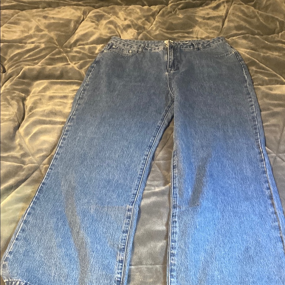Princess Polly Mid Wash Denim Jeans